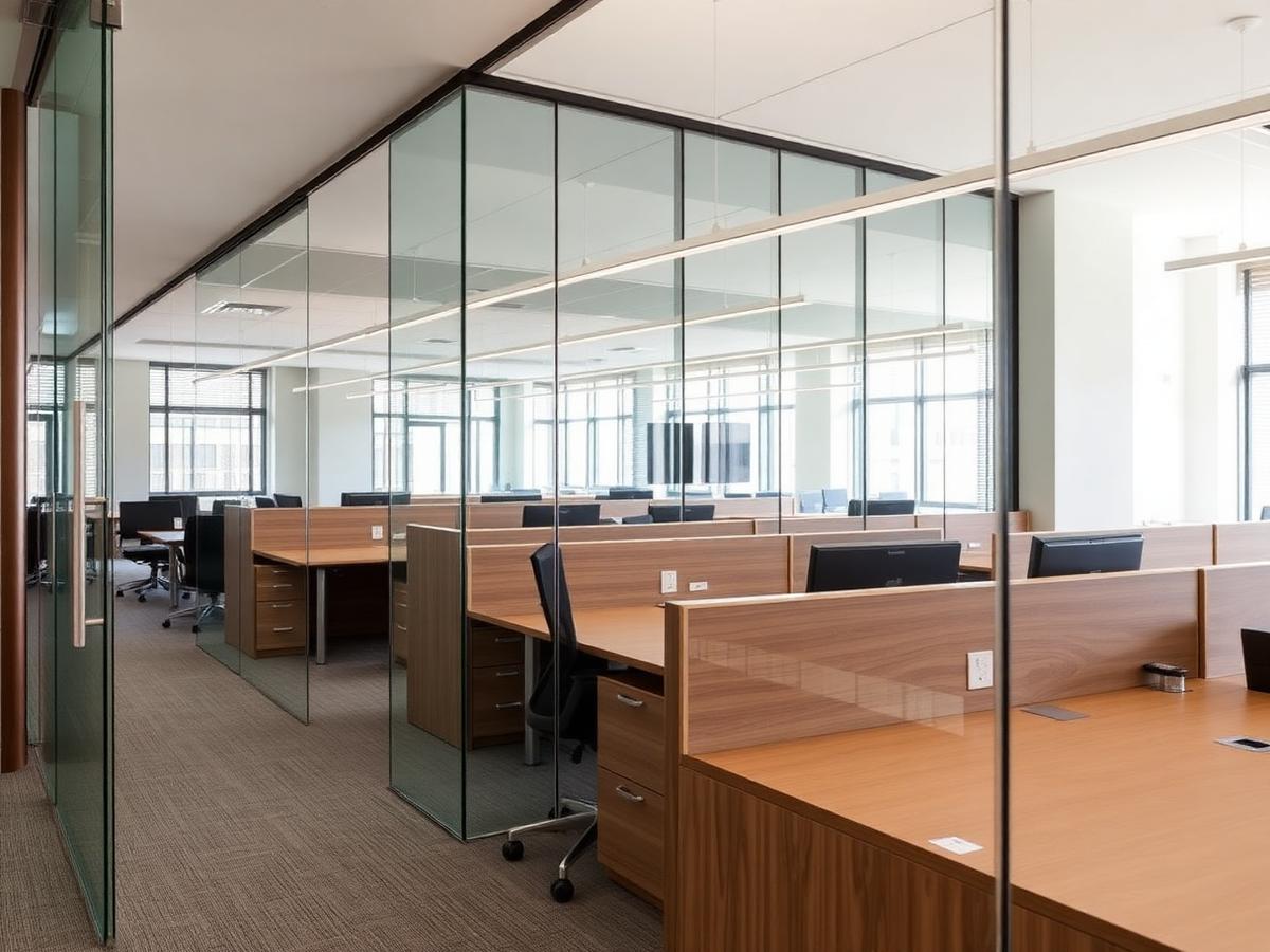 Hazratganj Workspace — commercial interior project in Lucknow